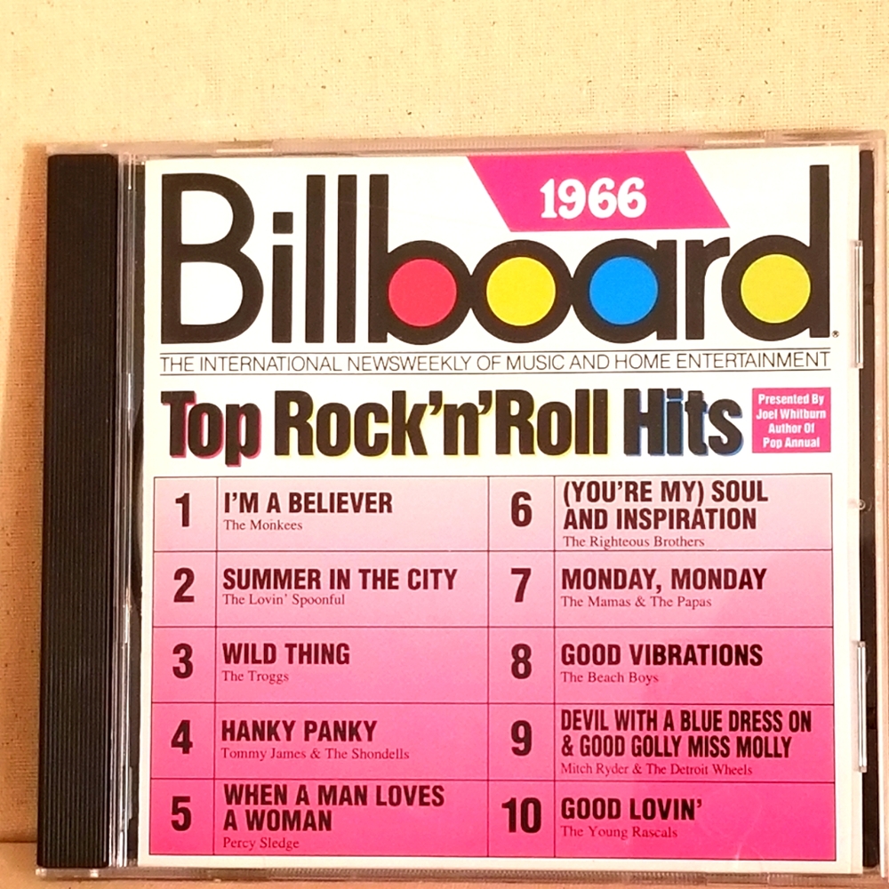 BILLBOARD - Top Rock 'N' Roll Hits 1966 CD, 1993, Rhina Records